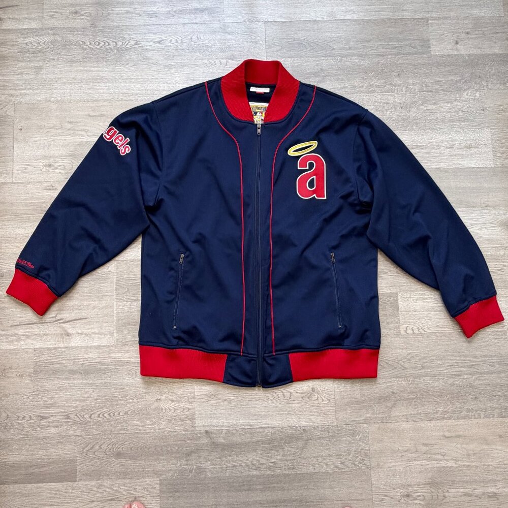 MITCHELL‎ & NESS × Cooperstown COLLECTION Anaheim Angels Stadium Jacket Blue